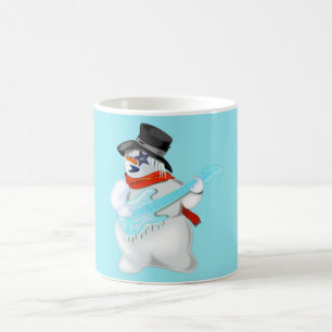 ロックアンドロール雪だるまコーヒーマグ コーヒーマグカップ