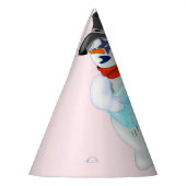 ロックアンドロール雪だるま紙パーティー帽子 パーティーハット (左)