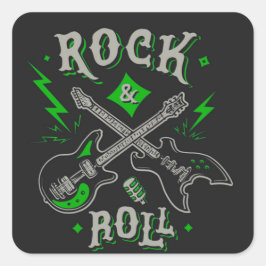 ロックアンドロール電気およびアコースティックギタースクエア スクエアシール