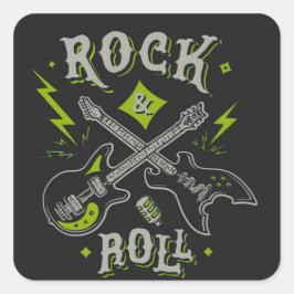 ロックアンドロール電気およびアコースティックギタースクエア スクエアシール