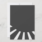 ロックアンドロール音楽アダルト誕生日 招待状 (裏面)