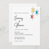 ロックアンドロール1950年代スタイル結婚ズ 招待状 (正面/裏面)