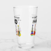 ロックアンドロール50番目の誕生日の追加の名前 タンブラーグラス (左)