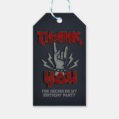 ロックアンドロール – ロックテーマ-メッセージカード ギフトタグ (正面)