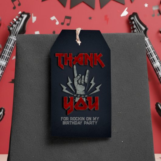 ロックアンドロール – ロックテーマ-メッセージカード ギフトタグ