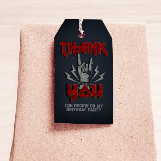 ロックアンドロール – ロックテーマ-メッセージカード ギフトタグ