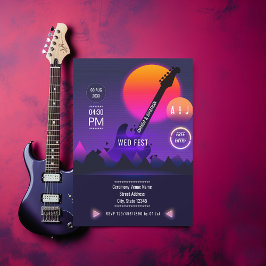 ロックアンドロ結婚ールの写真 招待状