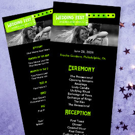 ロックアンドロ結婚ールフェスティバル結婚式 プログラム