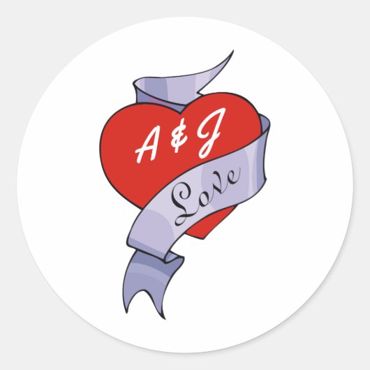 ロックアンドロ結婚ール ラウンドシール (正面)