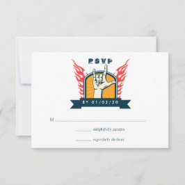 ロックアンドロ結婚ール 出欠カード