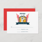 ロックアンドロ結婚ール 出欠カード (正面/裏面)