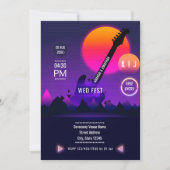 ロックアンドロ結婚ール 招待状 (正面)