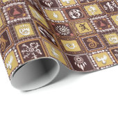ロックアート模倣：ヴィンテージパターン。 ラッピングペーパー (ロールコーナー)