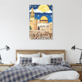 ロックア図解入りの、写真付きのートの中東ドーム キャンバスプリント (インサイチュ (寝室))