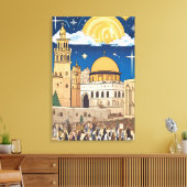 ロックア図解入りの、写真付きのートの中東ドーム キャンバスプリント (インサイチュ (リビング))