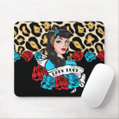 ロックア・ビリー・ピンアップ・ガール マウスパッド (マウス)
