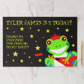 ロックインの誕生日ツリーカエルとレッドギター ペーパーパッド (インサイチュ)