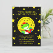 ロックインの誕生日ツリーカエルとレッドギター 招待状 (スタンド正面)