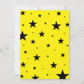 ロックインの誕生日ツリーカエルとレッドギター 招待状 (裏面)