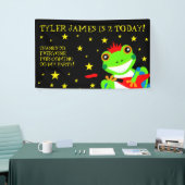 ロックインの誕生日ツリーカエルとレッドギター 横断幕 (トレードショー)