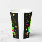 ロックインの誕生日ツリーカエルとレッドギター 紙コップ (右)