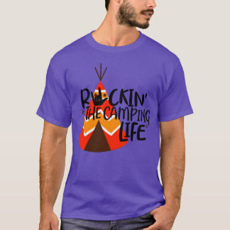 ロックインキャンピングライフソーシャルギフト Tシャツ