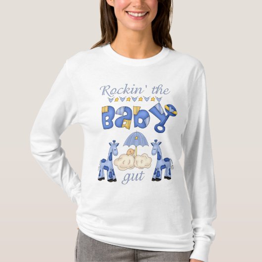 ロックイン'ザベビーグート長袖イン青 Tシャツ (正面)