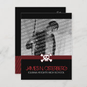 ロックインパーティの招待状はがき インビテーションポストカード (正面/裏面)