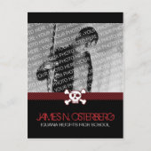 ロックインパーティの招待状はがき インビテーションポストカード (正面)