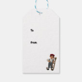 ロックインビーチパーティーサンタクリスマスギフトラベル ギフトタグ (裏面)