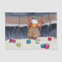 ロックインビーチパーティーサンタクリスマスティッシュペーパー