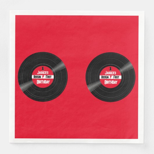ロックインファースト誕生日レコード赤ラベル (正面)