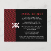 ロックイン卒業パーティー招待状はがき インビテーションポストカード (裏面)