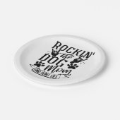 ロックイン犬の母と叔母の生活 ペーパープレート (アングル)