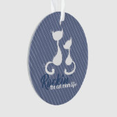 ロックイン猫の母の生活 オーナメント (正面)