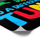 ロックイン違うはギター自閉症意識Mをチューニング ポスター (角)