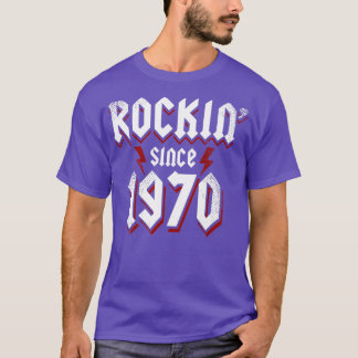 ロックイン1970年以来51誕生日51歳懸命R Tシャツ