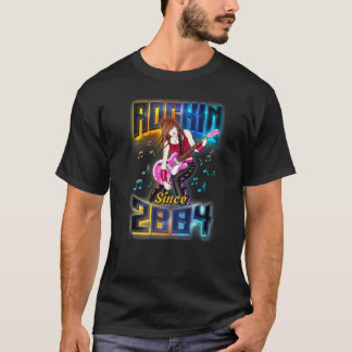 ロックイン2004年以来ロックミュージック18誕生日 Tシャツ