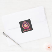 ロックイン | プロゲーマー | ストリーマー スクエアシール (封筒)