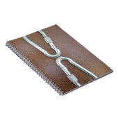 ロックイン：耐久性のあるスチールカラビナーロックデザイン ノートブック (右側)