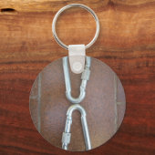 ロックイン:耐久性スチール カラビナーロックデザイン キーホルダー (正面)