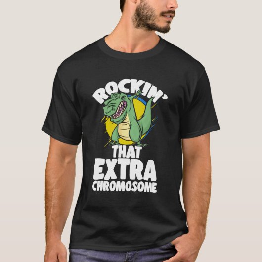 ロックインT染色体異常停止症候群認識度 Tシャツ (正面)