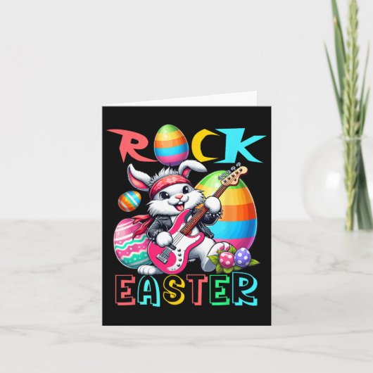 ロックイースターコスチューム遊バニーのギターギタリスト カード (正面)
