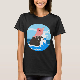 ロックウィメンズTシャツに登場するかわいいマンガ Tシャツ