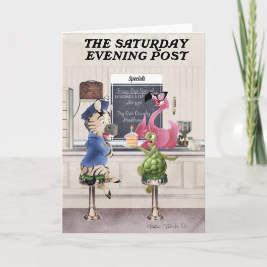 ロックウェインスパイアルグリーティングカード カード (正面)