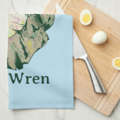 ロックウォレンの鳥ニュージーランド キッチンタオル (四つ折り)