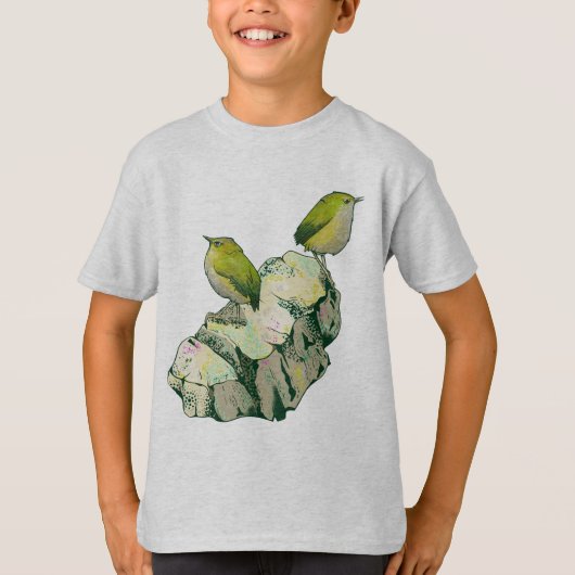 ロックウォレンの鳥ニュージーランド Tシャツ (正面)