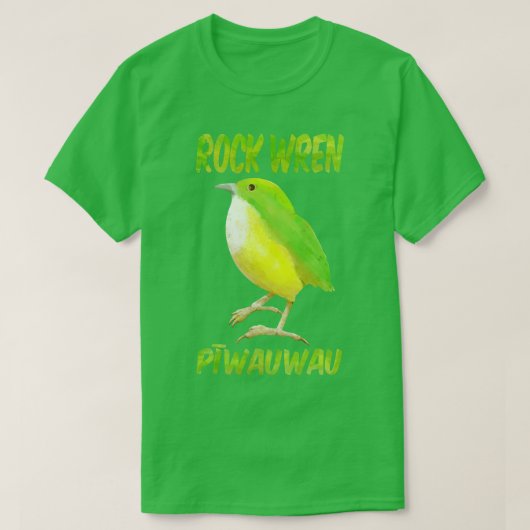 ロックウォレンピワウワウNZ鳥 Tシャツ (デザイン正面)