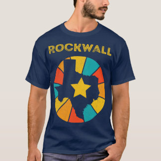 ロックウォールテキサス州ヴィンテージ動揺して土産1 Tシャツ
