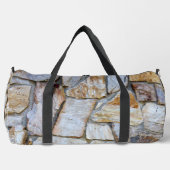 ロックウォール現実的なテクスチャ撮影ロックハウンド ダッフルバッグ (正面)